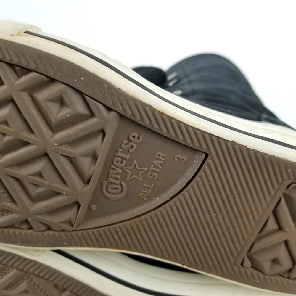 Convese‎ All Star Black Suede Hi-Tops